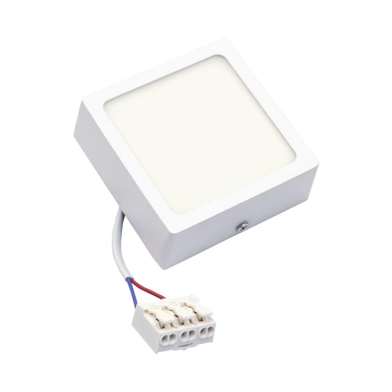 Paviršinė LED panelė TOPE MODENA, IP44, 4000 K, 8 W, 461 lm, baltos sp., 9 x 9 x h3,1 cm - 6