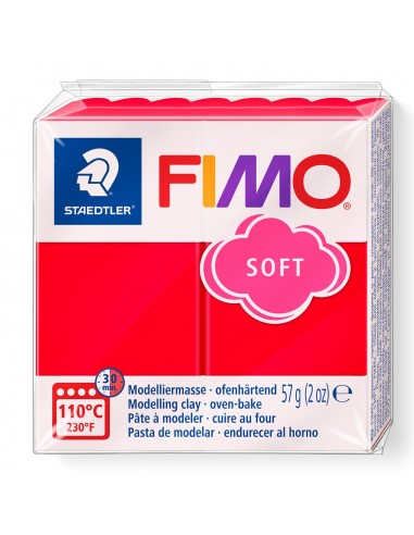 Modelinas FIMO soft , 57 g., Indijos raudonos sp.-0