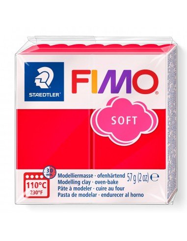 Modelinas FIMO soft , 57 g., Indijos raudonos sp.