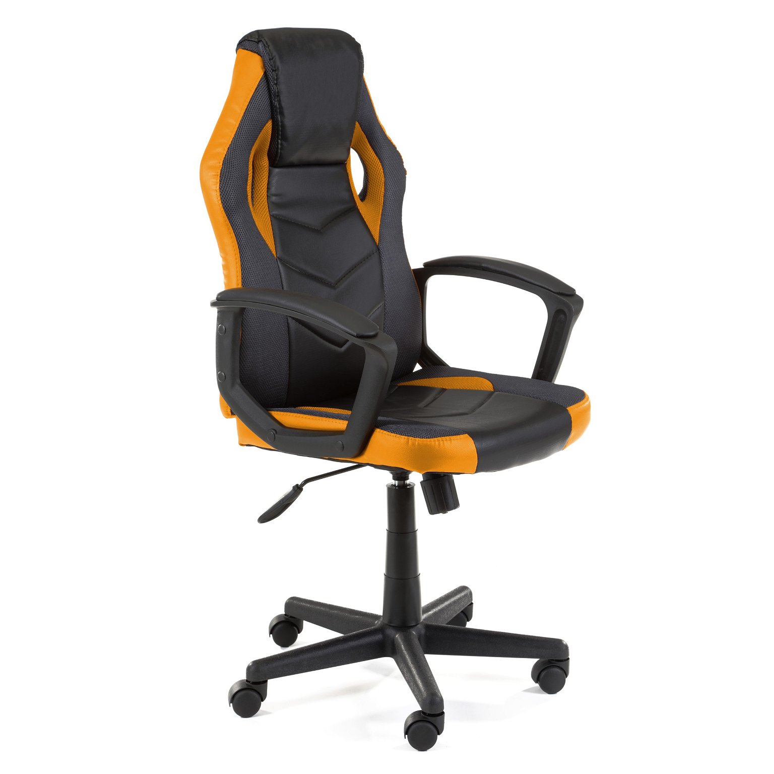Žaidimų kėdė F4G FG-19, juoda/oranžinė