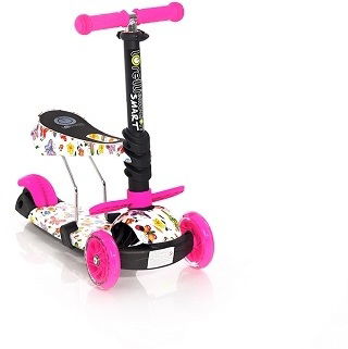 Paspirtukas Lorelli Smart Pink Butterfly-0