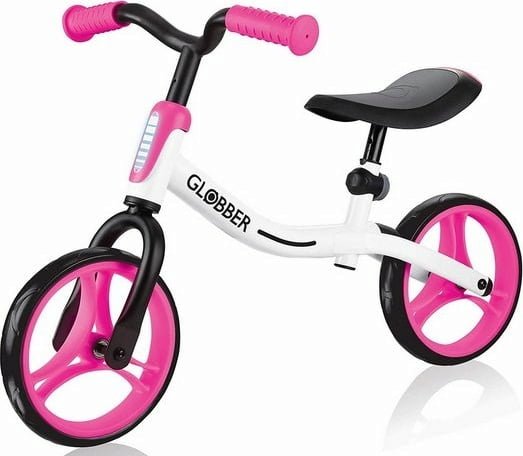 Balansinis dviratis Globber Go Bike, baltas/rožinis, 10" - 1