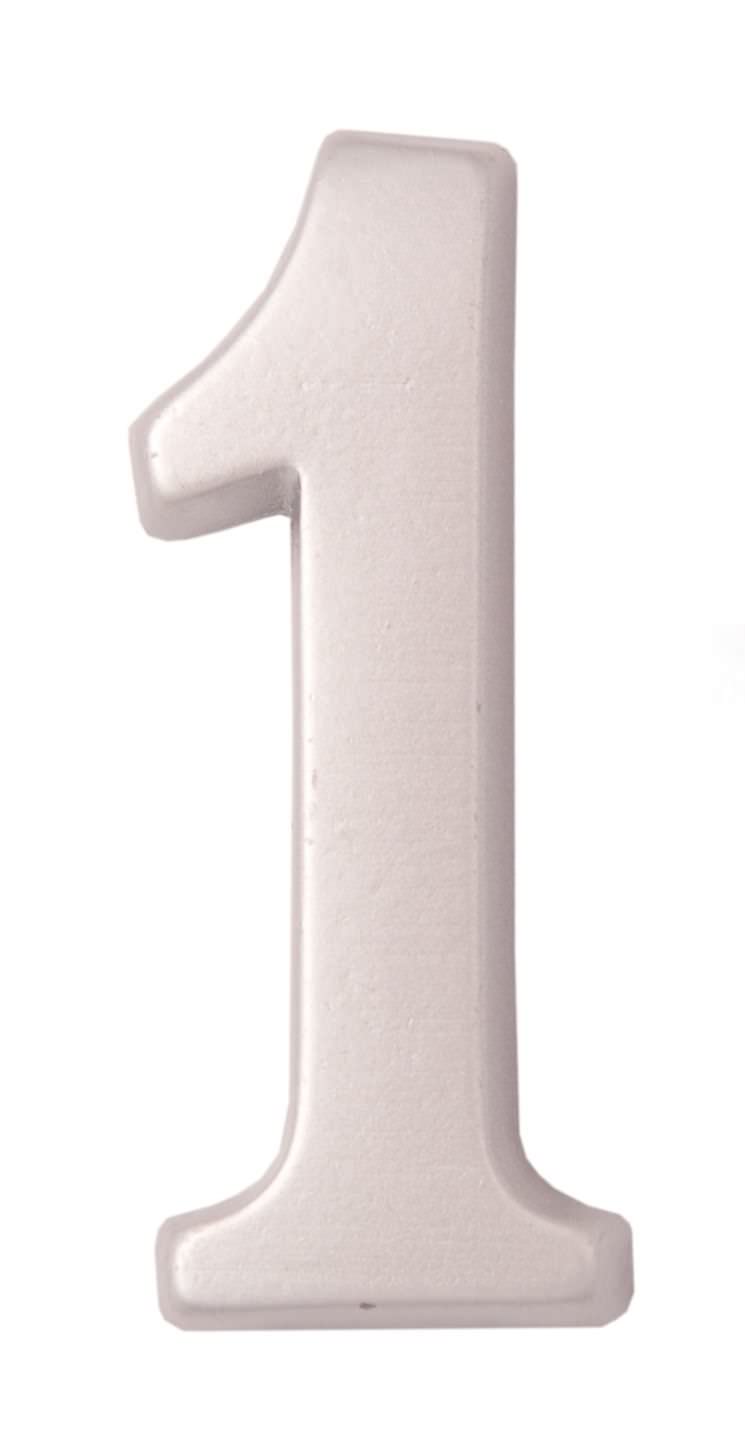 Numeris 1, 50 mm, klijuojamas, blizgus-0