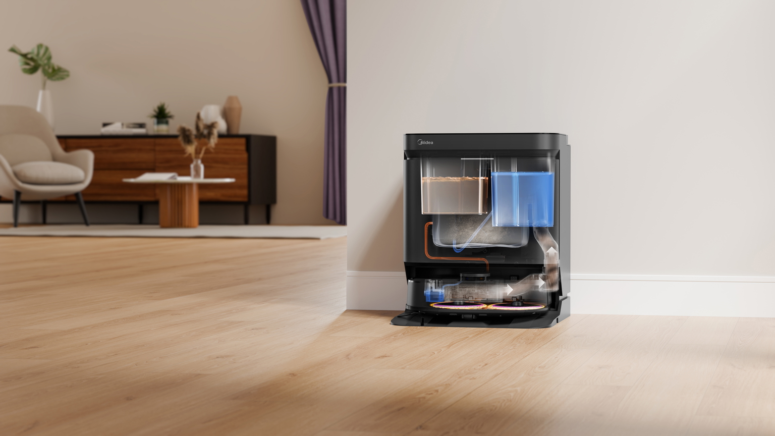 Dulkių siurblys - robotas Midea V15, juoda - 6