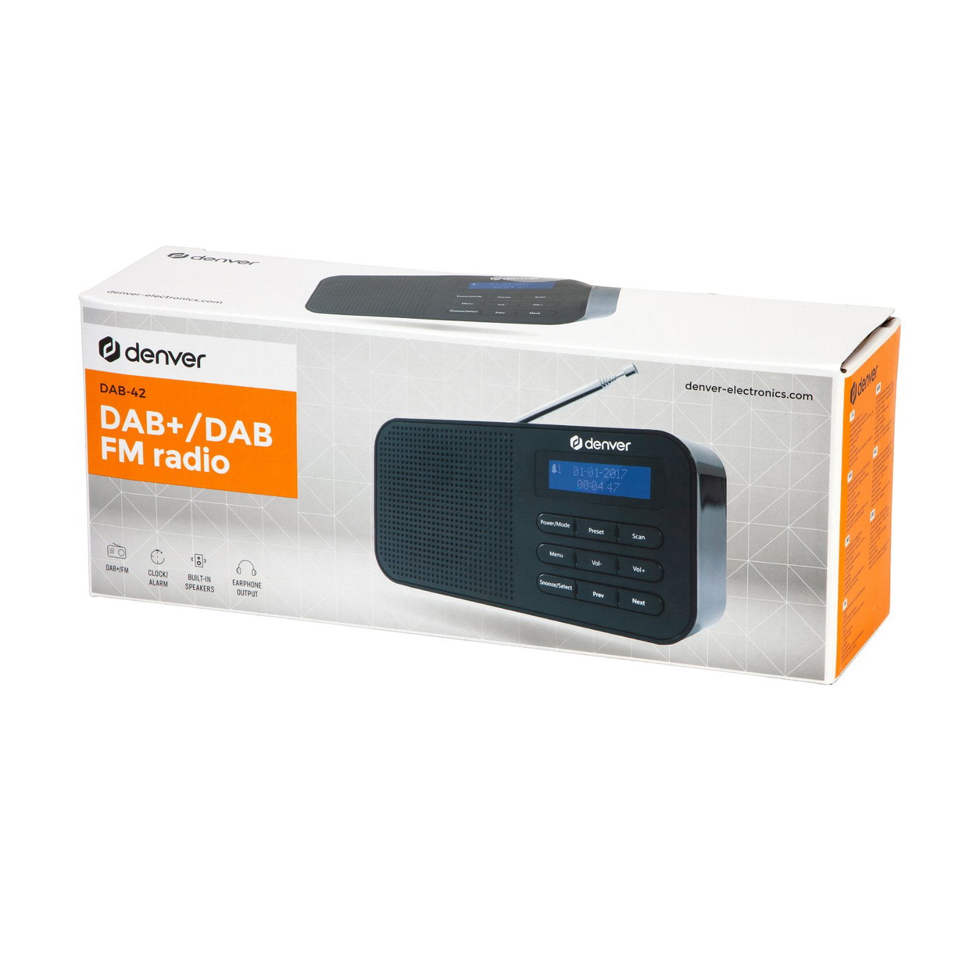Radijo imtuvas Denver DAB-42 Black - 7