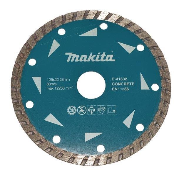 Deimantinis segmentinis pjovimo diskas MAKITA, 125 x 2,5 x 22,23 mm, betonui