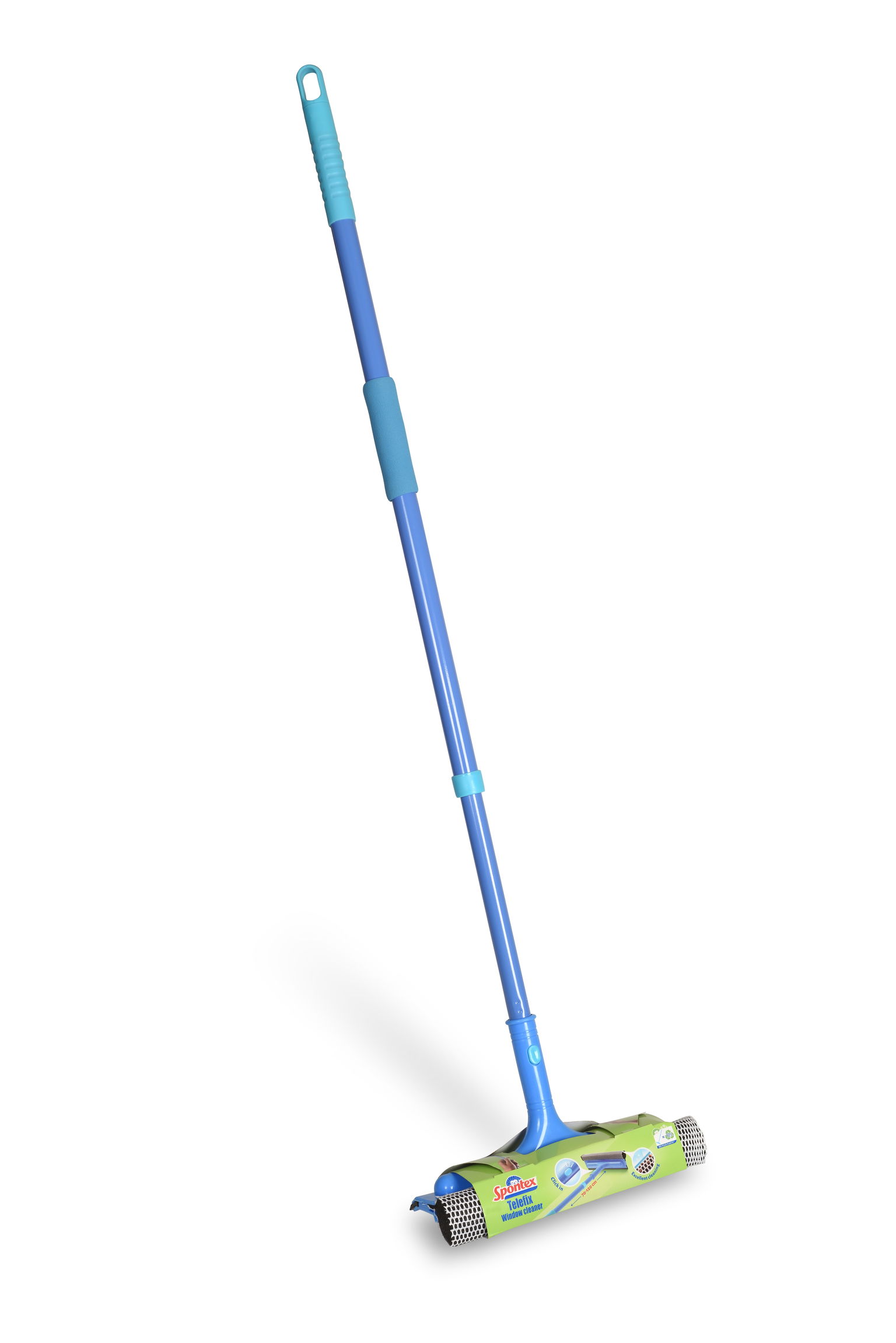 Langų valytuvas su teleskopiniu kotu SPONTEX TELEFIX, 120 cm