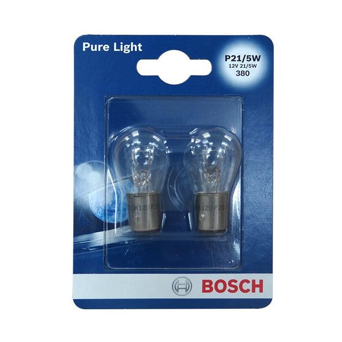 Automobilinės lemputės BOSCH Pure Light, P21/5W, BAY15d, 21/5 W, 2 vnt.