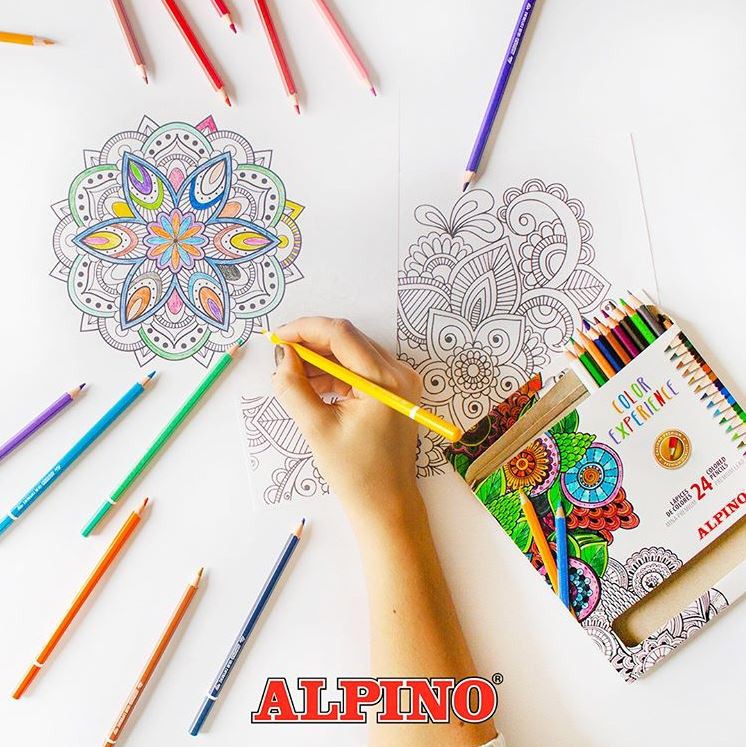 Spalvoti pieštukai ALPINO Color experience, 24 vnt - 2