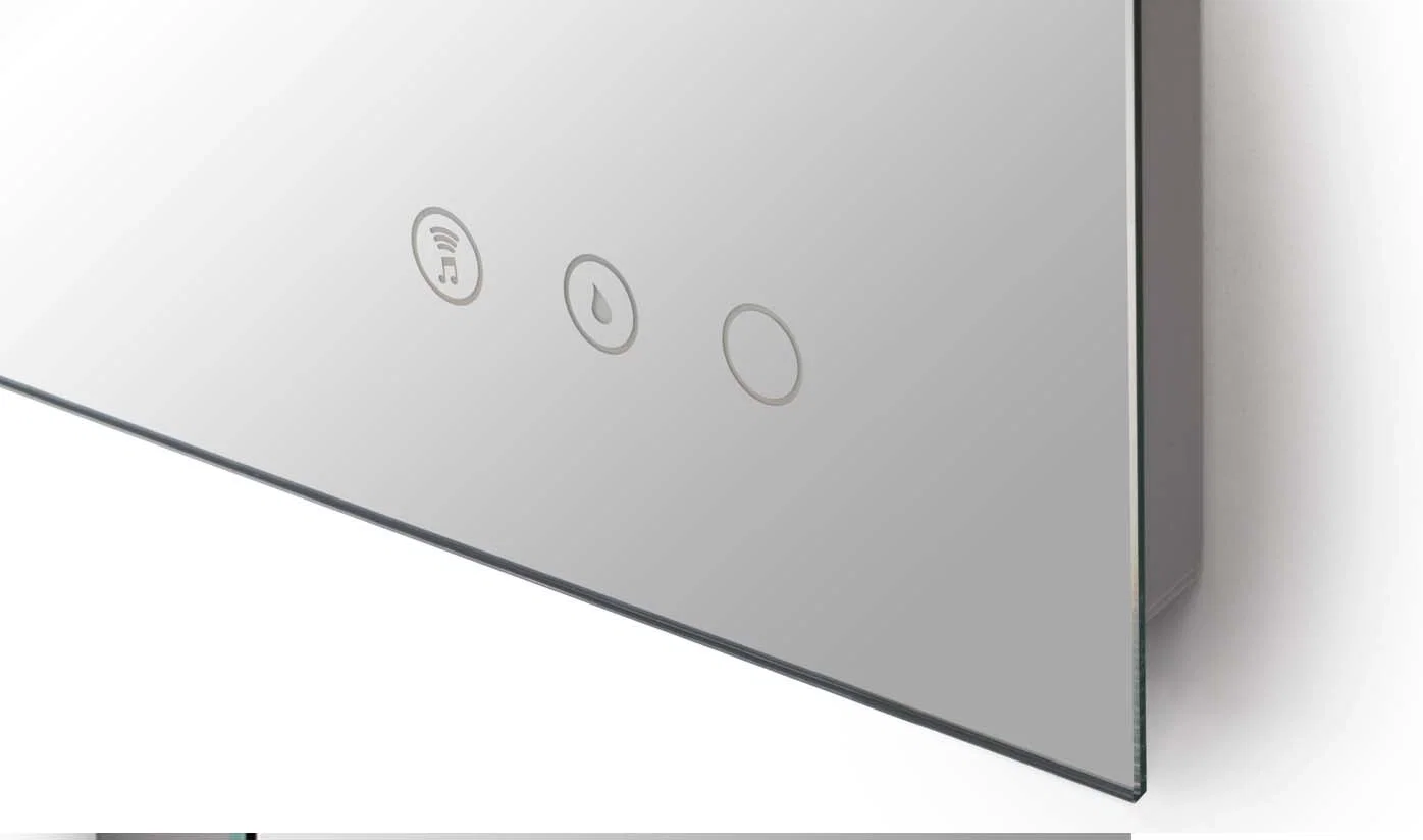 Vonios veidrodis FOCCO LINA, 100 x 80 cm, Bluetooth, LED apšvietimas 5700K, 3 sens. jung.-1