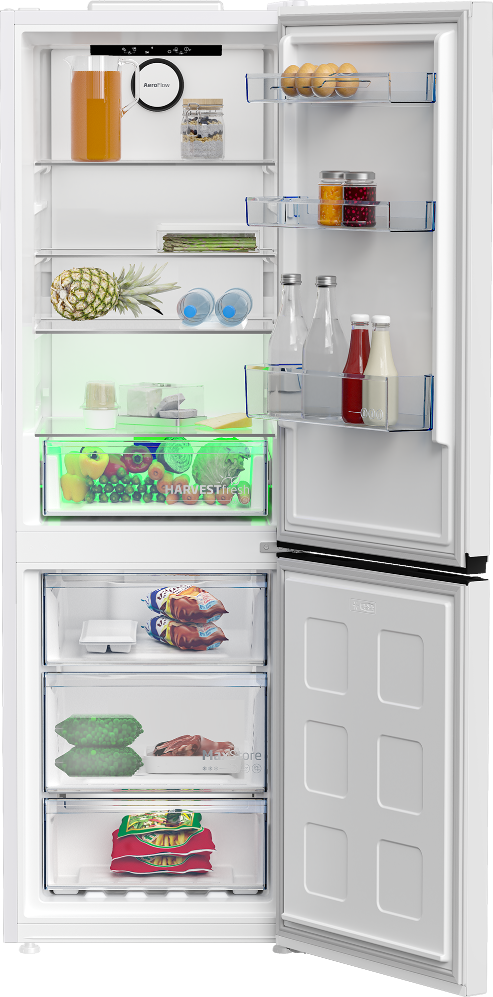 Šaldytuvas su šaldikliu BEKO B3RCNE364HW2, 186,5 cm-1