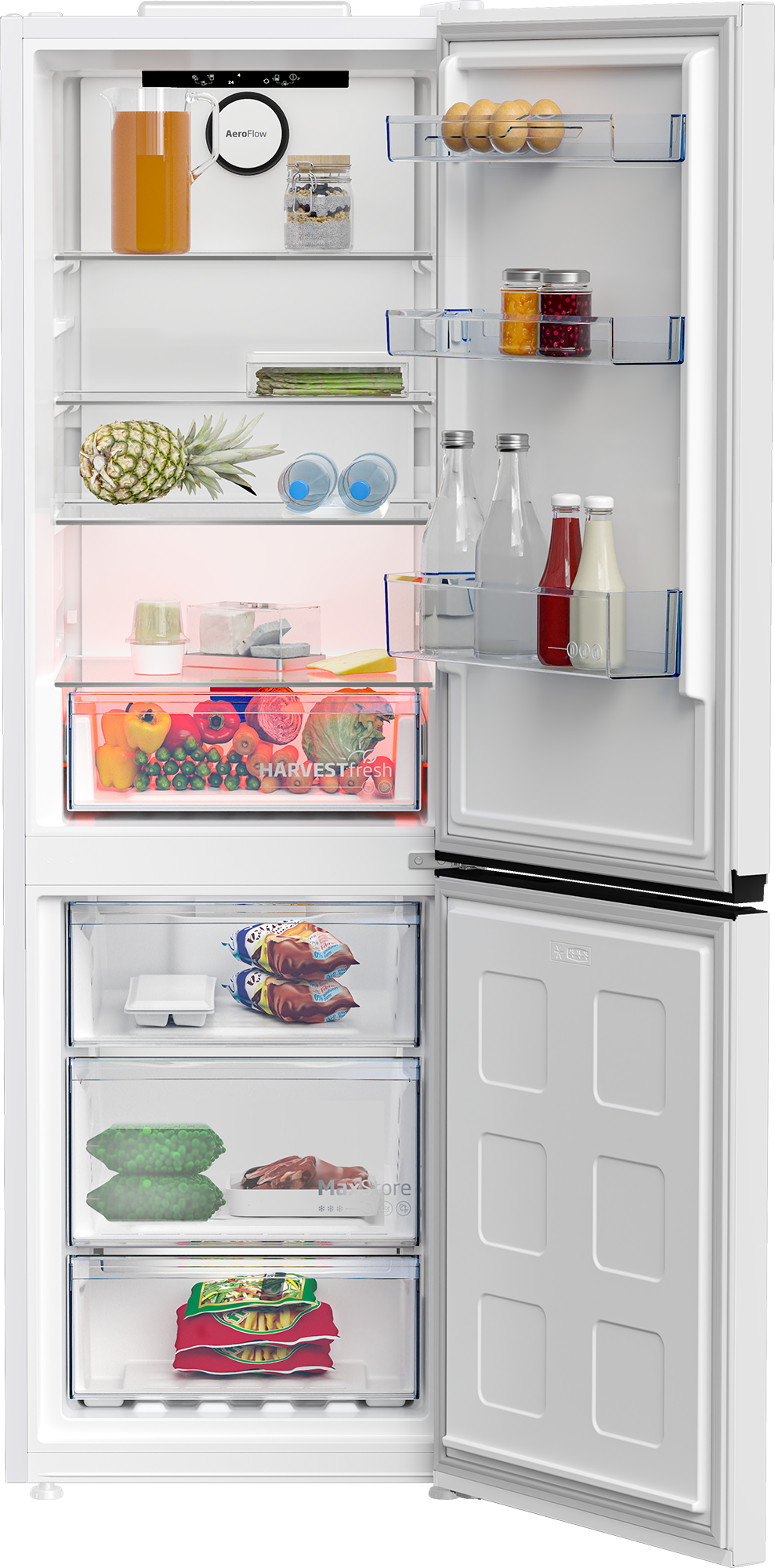 Šaldytuvas su šaldikliu BEKO B3RCNE364HW2, 186,5 cm - 3