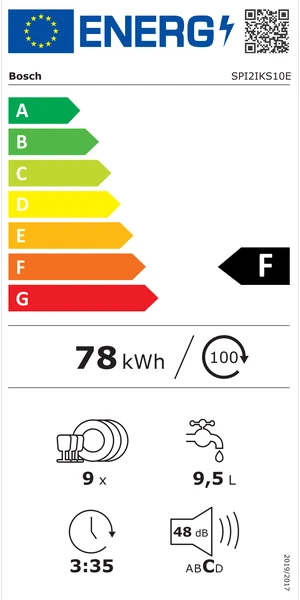 Įmontuojama indaplovė Bosch SPI2IKS10E-1