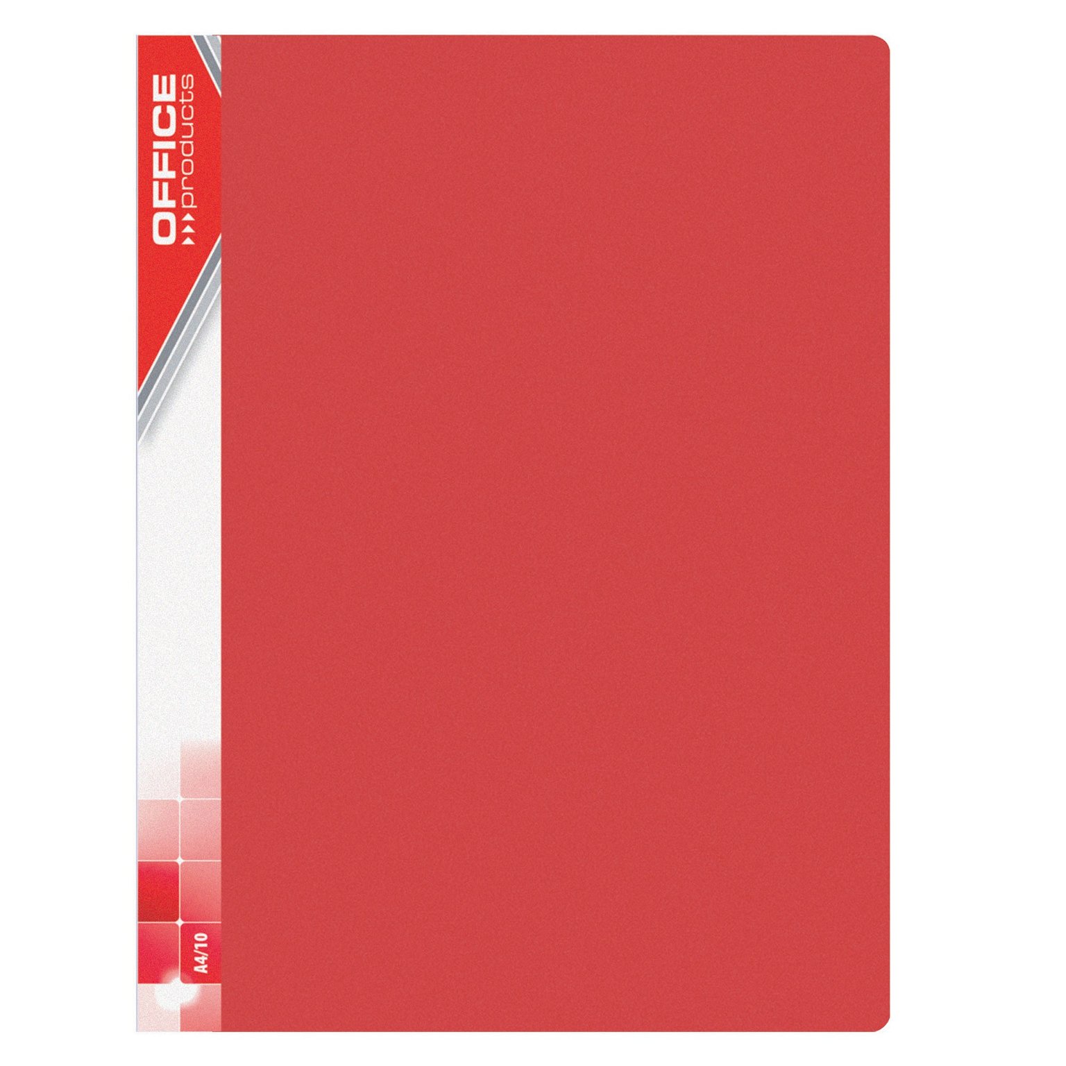 Aplankalas su 40 įmaučių A4, raudona