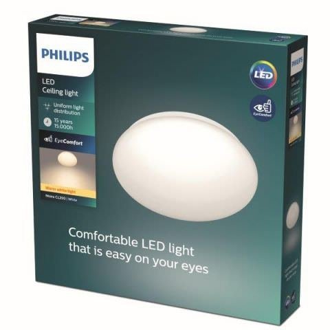 Plafoninis LED šviestuvas PHILIPS MOIRE, 17 W, 2700 K, 1700 lm,  ø32 cm