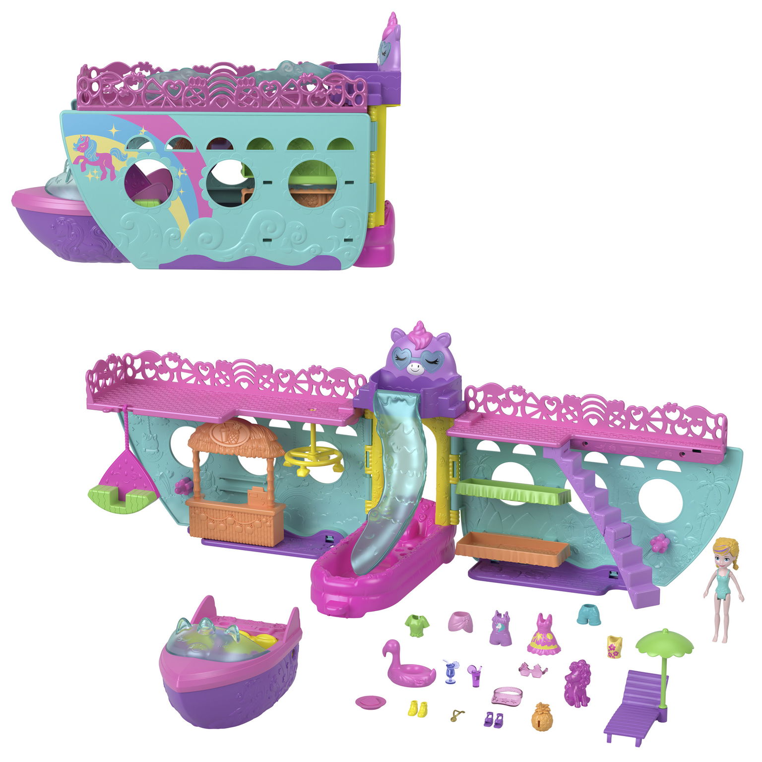 Polly Pocket vienaragio laivo rinkinys-0