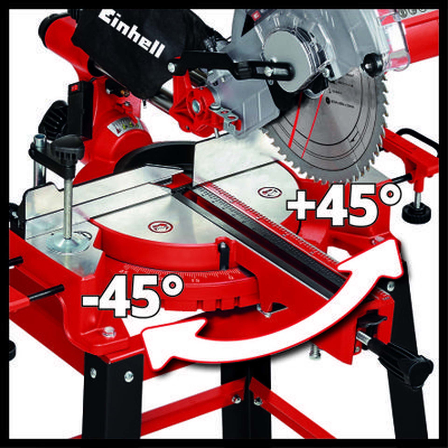 Skersinio pjovimo staklės EINHELL TC-SM 2531/2 U, 1900 W, 254 x 30 mm, su stovu - 3
