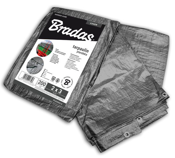 Sustiprintas sodo tentas Bradas Gray, 3m x 5m, 200 g/m²-0