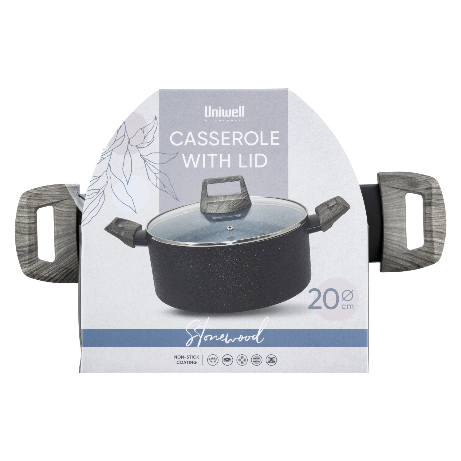 Puodas su dangčiu UNIWELL, 20 cm-1