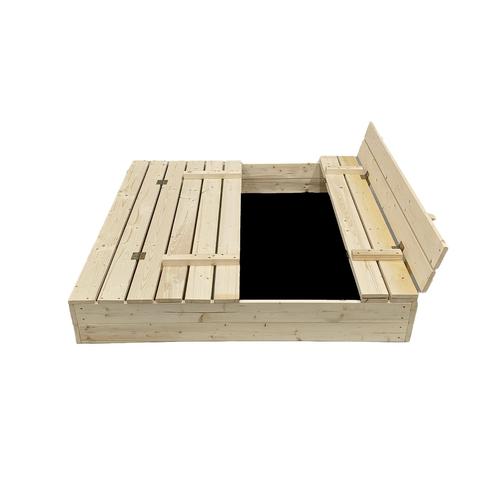 Smėlio dėžė Bonus Orbis su patiesalu ir 250 kg smėlio,120x120 cm - 3