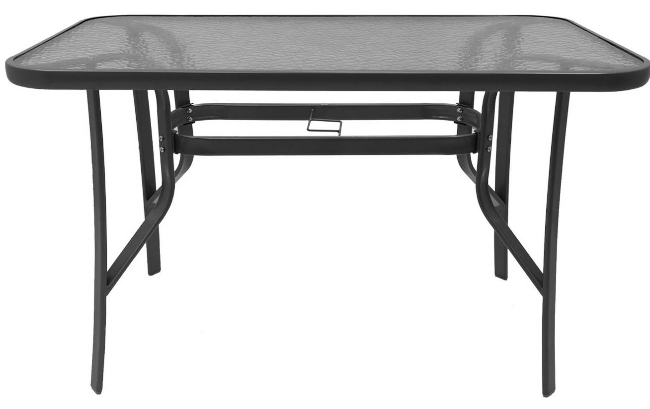 Lauko stalas Majorca Duo, 150x80x70 cm, juodas-0