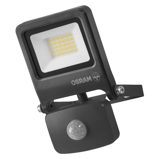 LED prožektorius OSRAM ENDURA IP44 4000K 20W 1900lm, su judesio davikliu, antracito sp. - 1