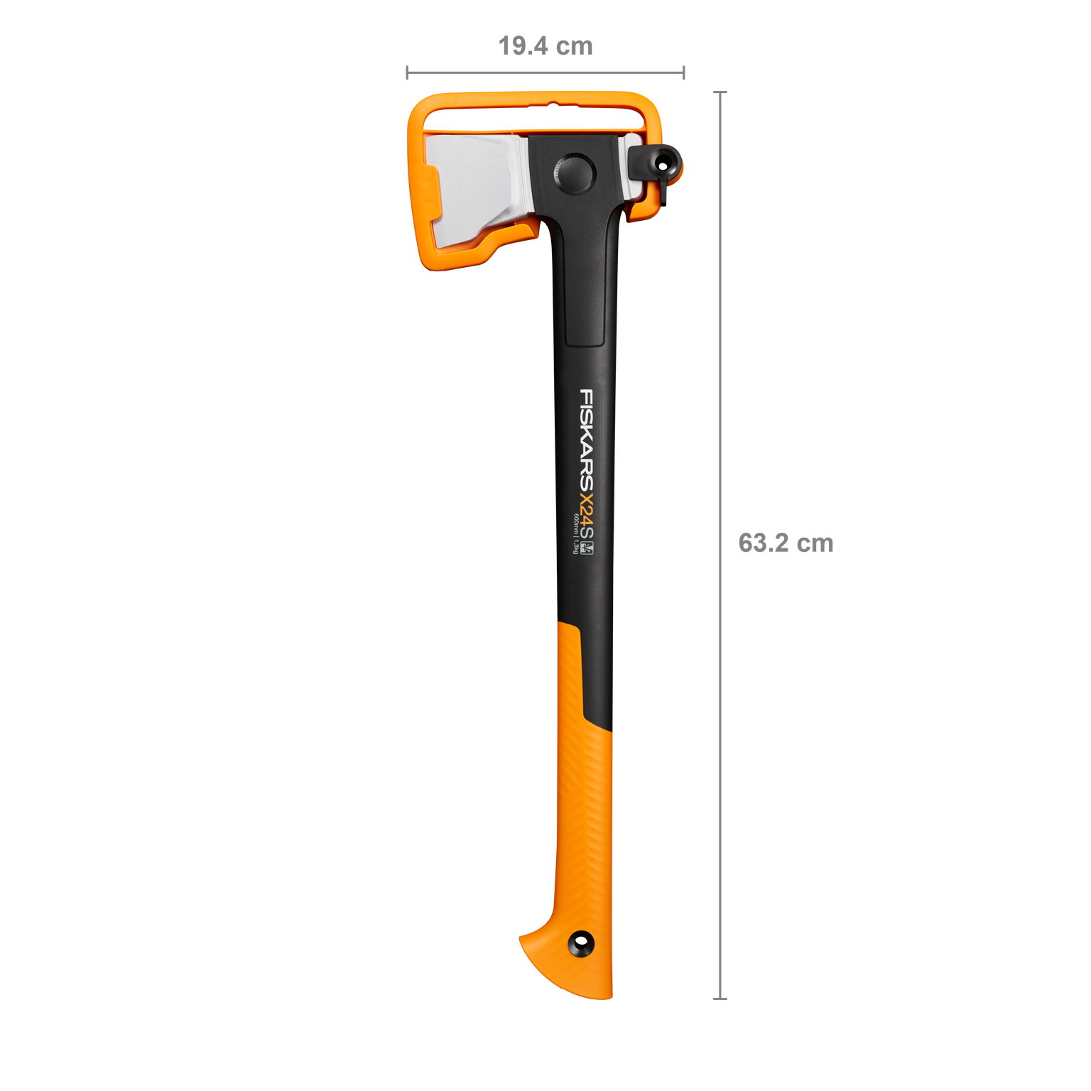 Kirvis FISKARS X24-S, stiklo pluošto kotas, skaldymo, 63 cm, 1,3 kg - 4