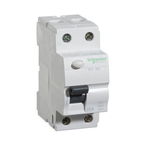 Srovės nuotėkio relė SCHNEIDER, 2P, 25A, 30mA, AC; A9Z05225-0