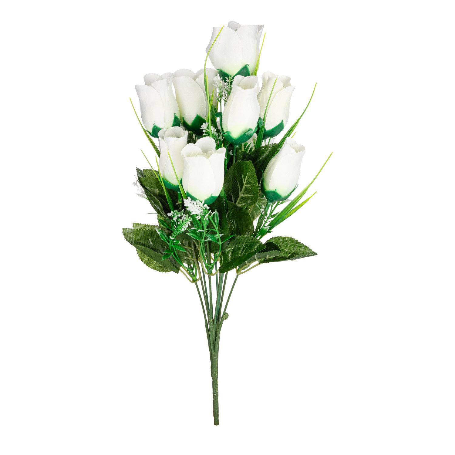 Dirbtinė gėlė ELEMENTS ROŽĖ, 12 žiedų, 47 cm, 1 vnt - 4