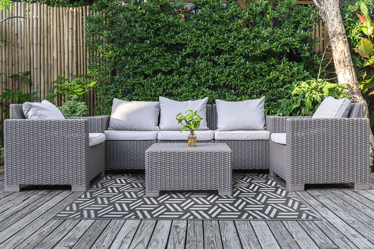 Lauko terasos kilimas Opti Gray, 120x180 cm-1