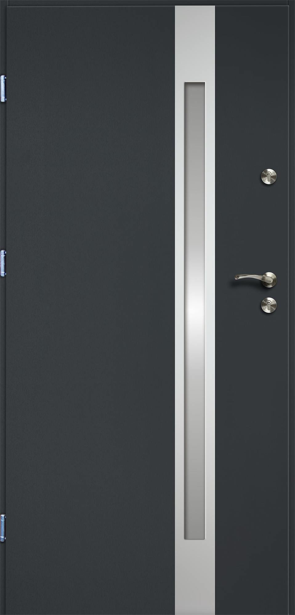 Lauko durys RADEX VERTE II, antracito sp., 895 x 2063 mm, kairė