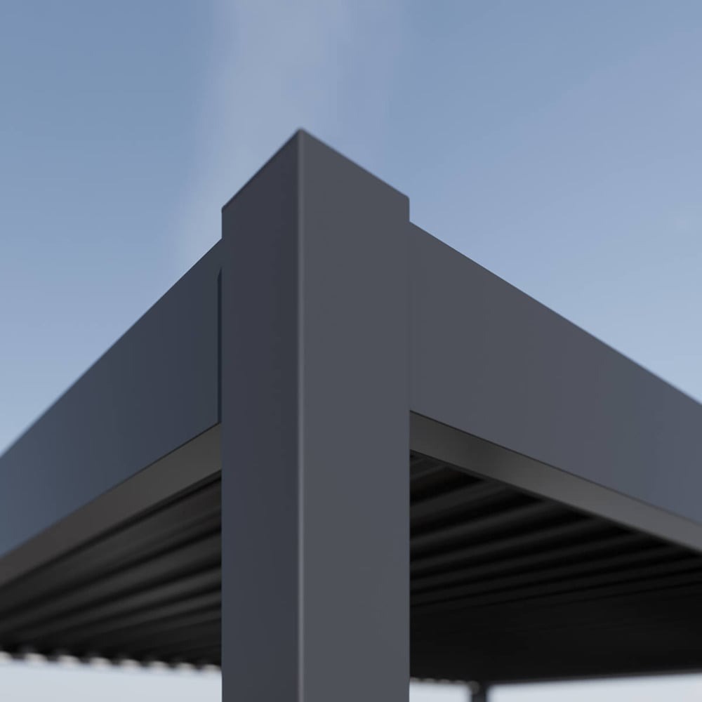 Pavėsinė Pergola DELUXE PRO AUTOMATIC 300x400x256 cm su LED, Anthracite - 5