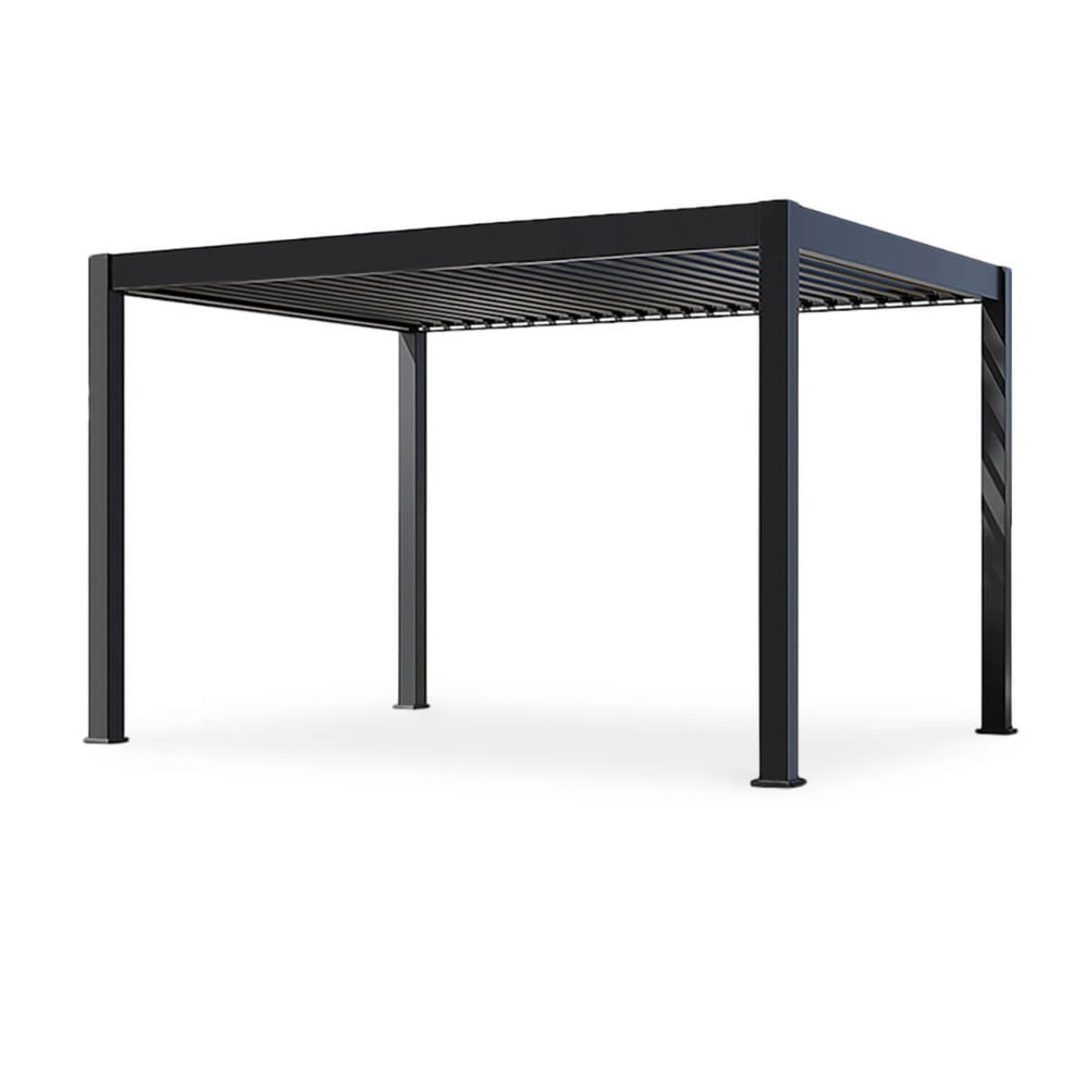 Pavėsinė Pergola DELUXE PRO AUTOMATIC 300x400x256 cm su LED, Anthracite-0
