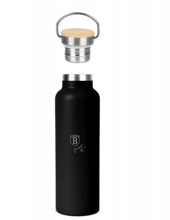 Nerūdijančio plieno gertuvė BERLINGERHAUS, juodos sp., 0,6 l-1