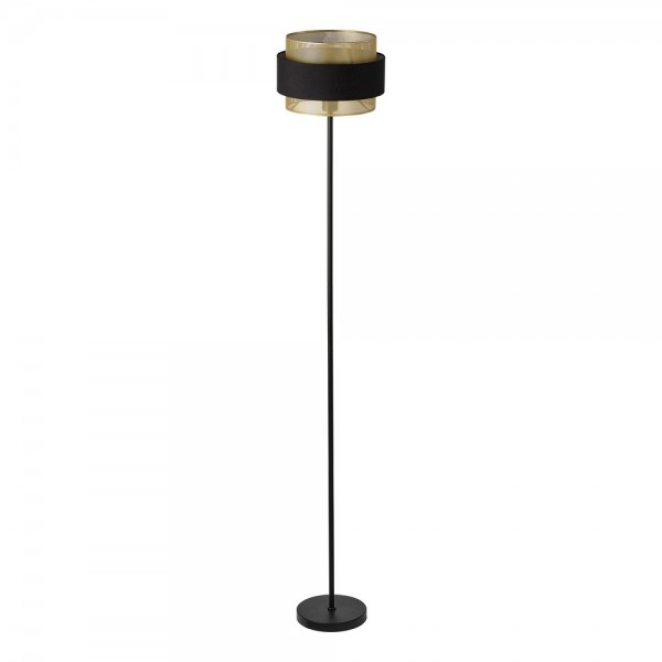 Toršeras OSRAM HORNET FLOOR 1xE27 10W juodos/aukso sp, Ø30x175cm-0