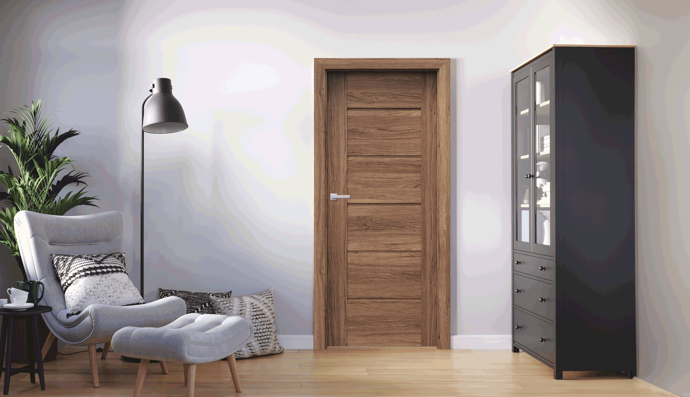Vidaus durų varčia Verte Premium E.0, Kalifornijos ąžuolo sp., 844 x 2030 x 40 mm, dešinė-1