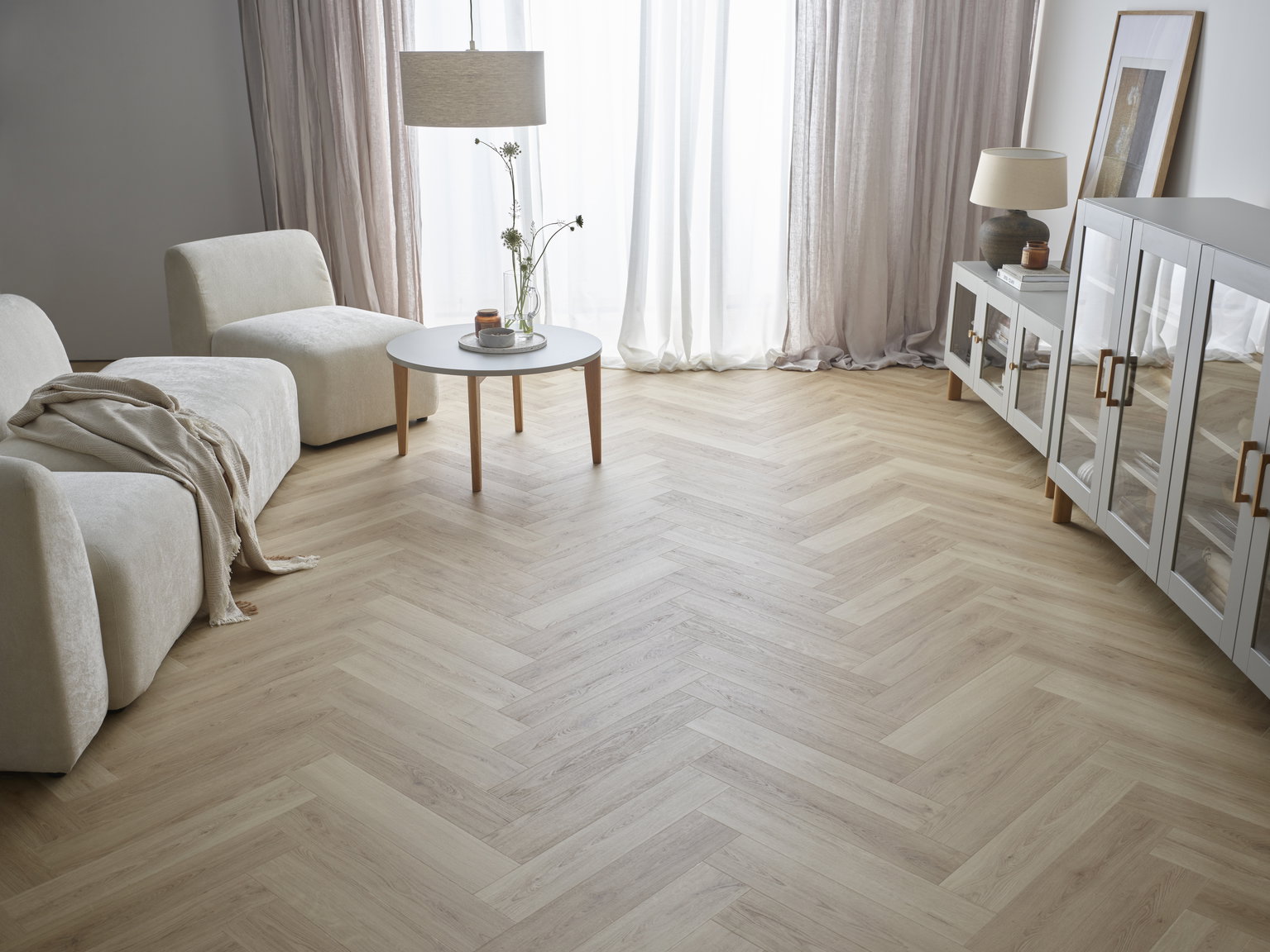 SPC vinilinės grindys REGA MICHIGAN OAK, Herring, su pakl., V4, click,592x148x6 mm, 33/AC5-1