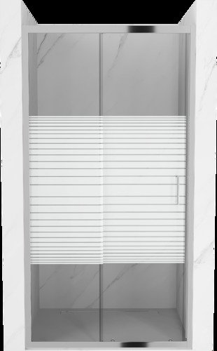 Stumdomos dušo durys Mexen Apia, 115 cm, pusiau matinės