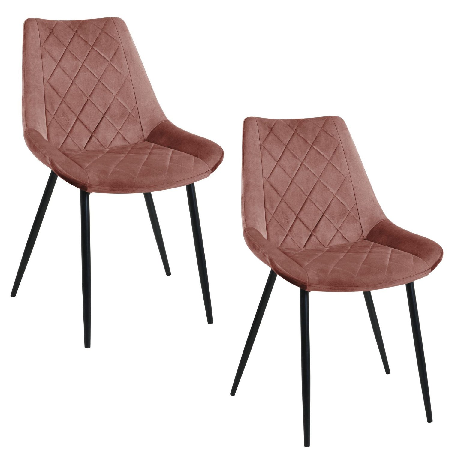 2-ių kėdžių komplektas SJ.0488, rožinė