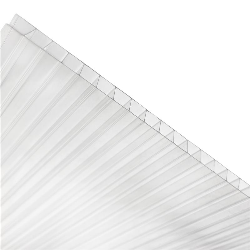 Polikarbonato lakštas KLASIKA 6 x 1050 x 2000 mm, skaidrus (2,1 m2)-1