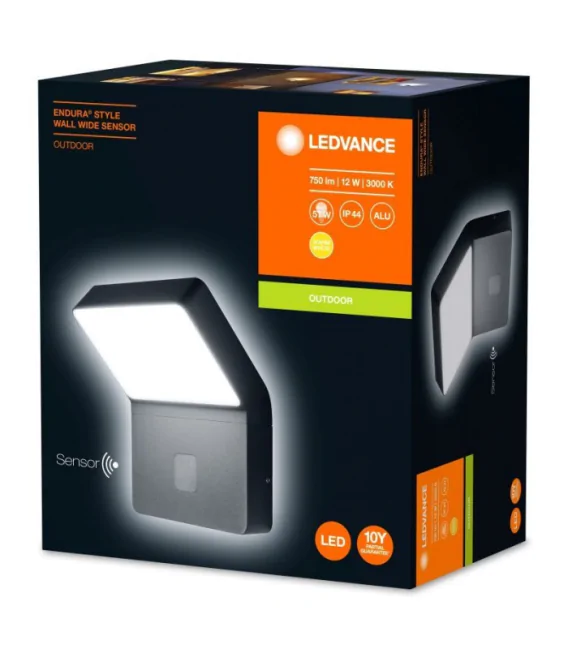 Lauko LED šviestuvas su judesio davikliu OSRAM ENDURA WALL WIDE, IP44, 3000 K, 12 W, 750lm - 4