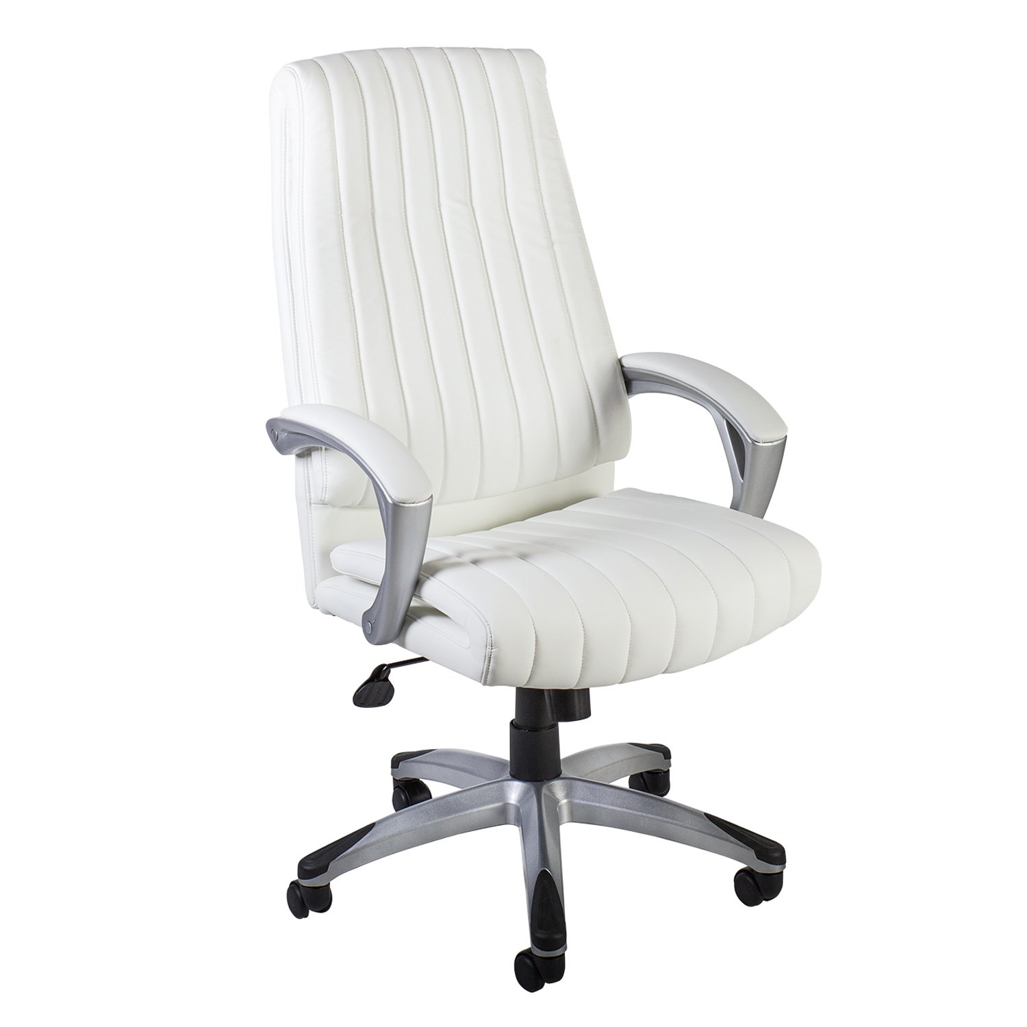 Biuro kėdė ELEGANT, 62,5x76,5x112-119,5 cm, balta