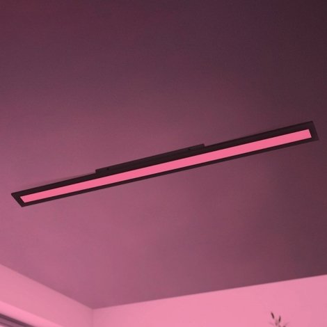 Lubinis LED šviestuvas EGLO SALOBRENA-C, RGB/CCT, 34W, 2700-6500K, 4500lm, 120x10cm, su pultu/APP - 3