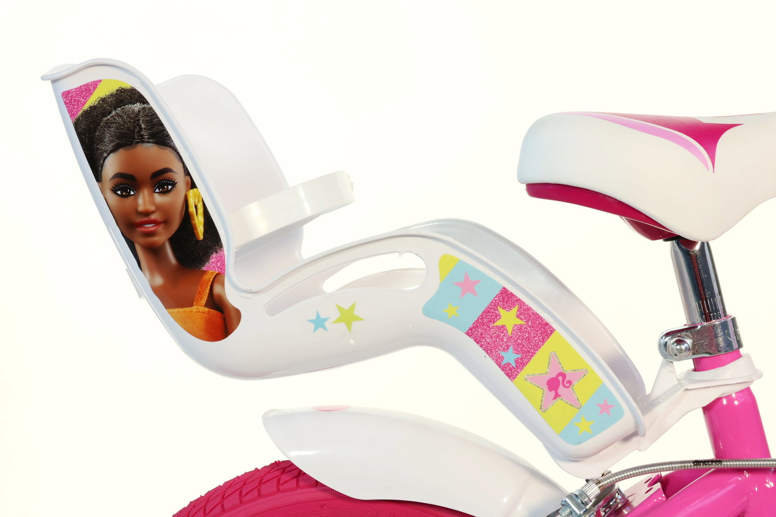 Vaikiškas dviratis Dino Bikes Barbie, 16", rožinis - 5