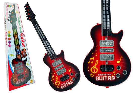 Žaislinė elektrinė gitara, raudona - 3