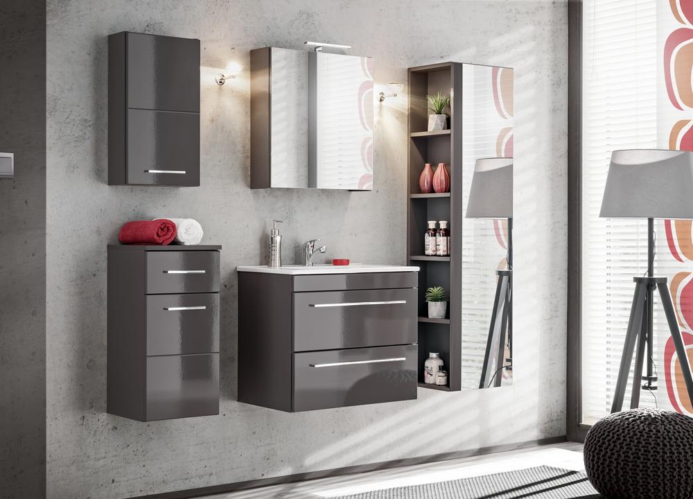 Vonios spintelė COMAD TWIST GREY 802- 1DL, pilka - 2