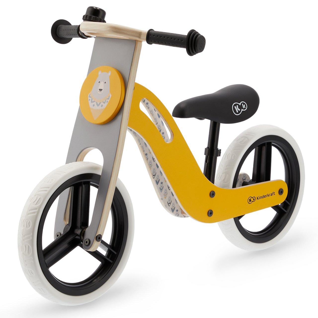 Balansinis dviratis KINDERKRAFT Uniq, geltonas, 12" - 5