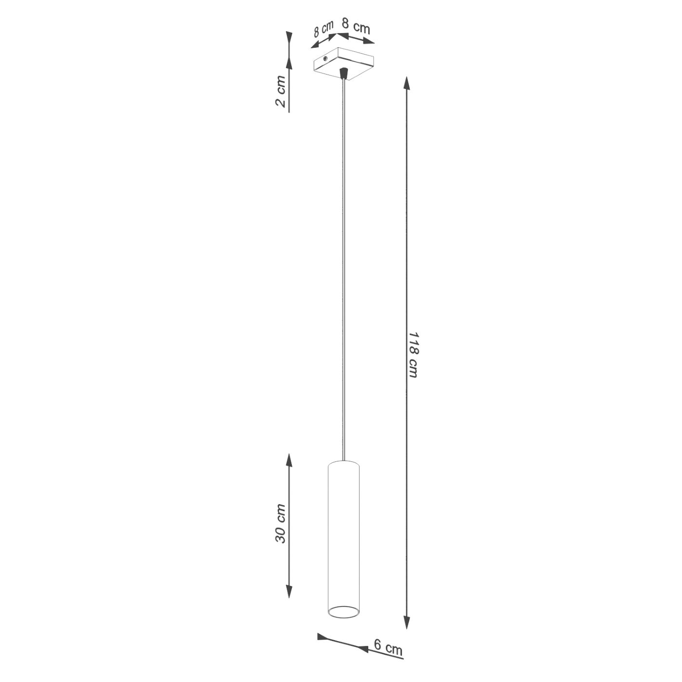 Pakabinamas šviestuvas SOLLUX LAGOS 1, GU10, 1 x max 10W LED, smėlio - 8