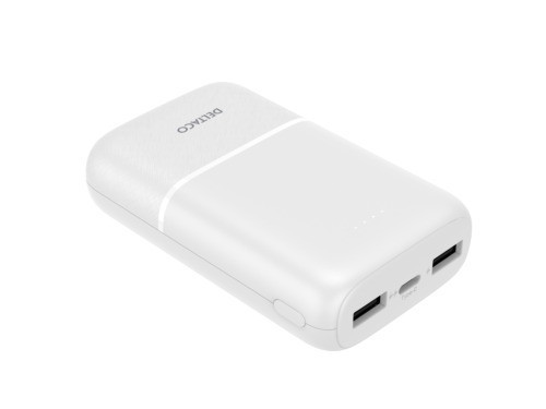 Išorinė baterija DELTACO, 10 000 mAh, 2x USB-A, 1x USB-C, baltos sp. / PB-C1005 - 3