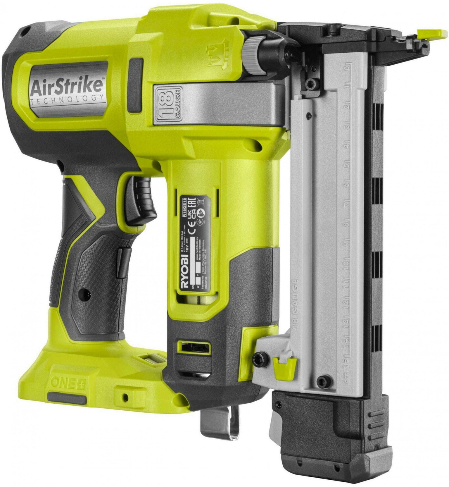Akumuliatorinis kabių pistoletas RYOBI R18GS18-0, 18 V (be akum. ir krov.)-1